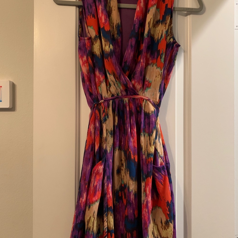 Aqua colorful party dress